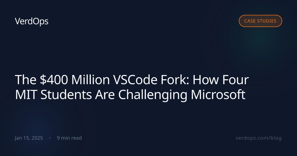 Cursor AI Story: The $400M VSCode Fork | VerdOps | VerdOps Blog